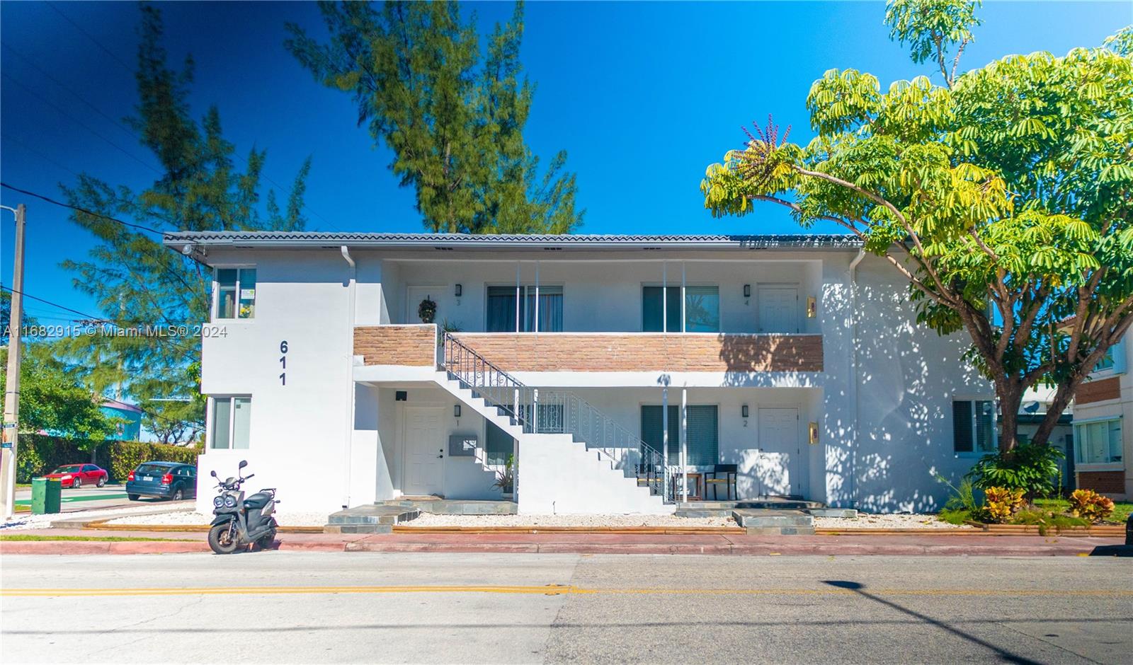 front view of house with a street