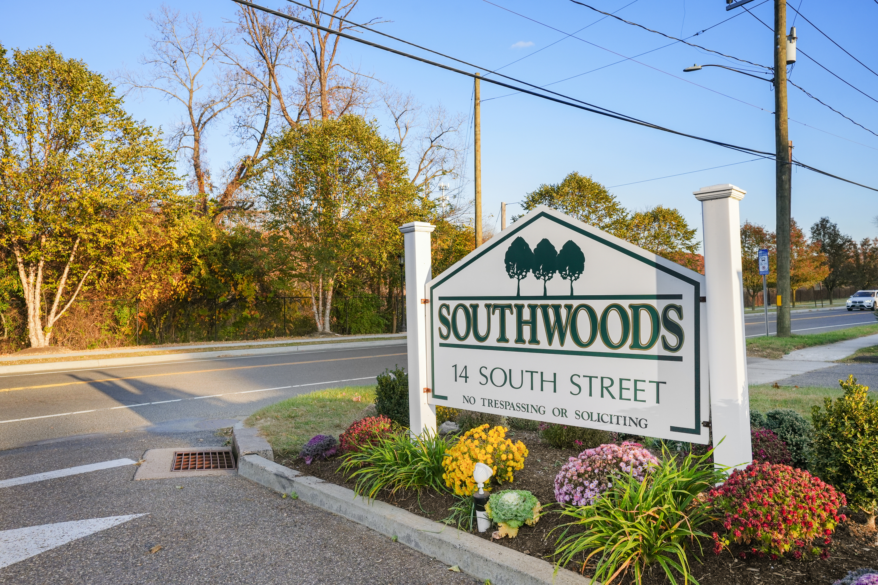 a view of a street sign