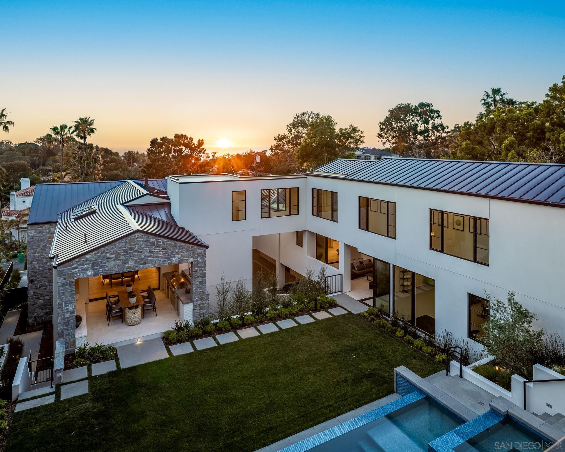 a aerial view of a house