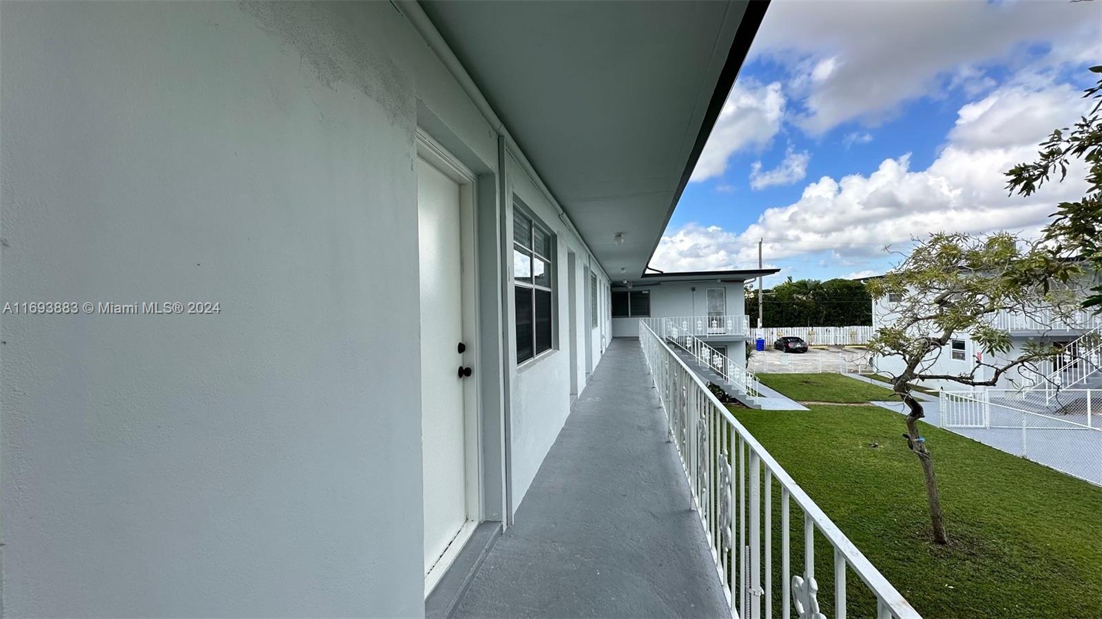 a view of a balcony