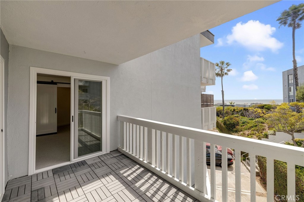 a view of a balcony