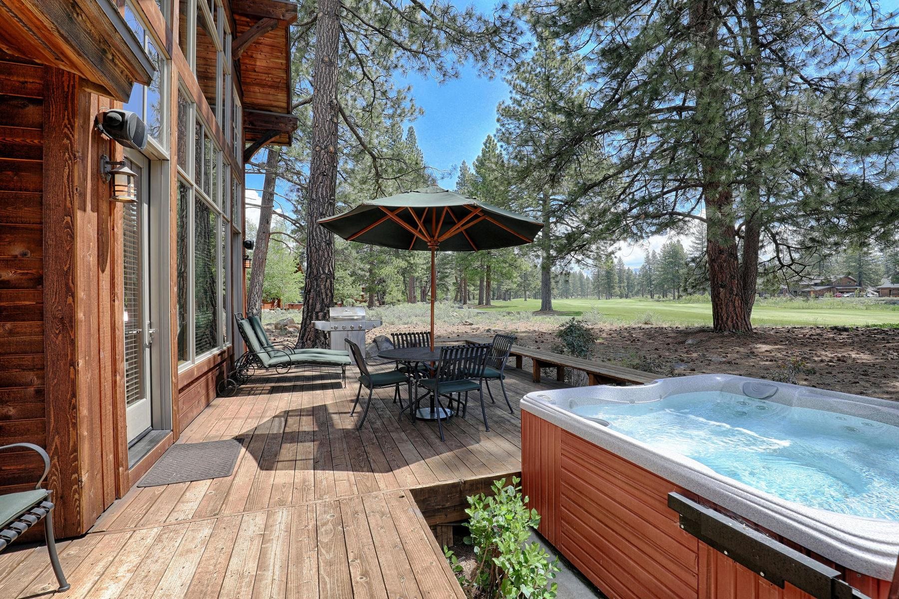 an outdoor view of garden with patio