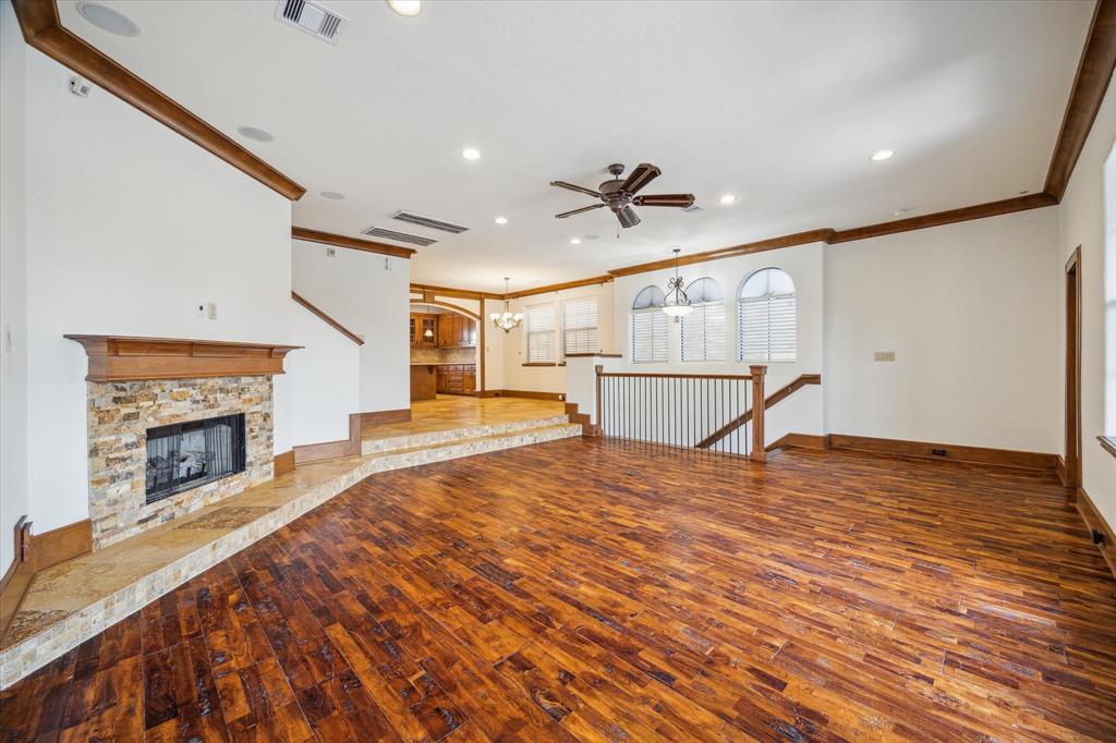 a view of a livingroom with a fireplace