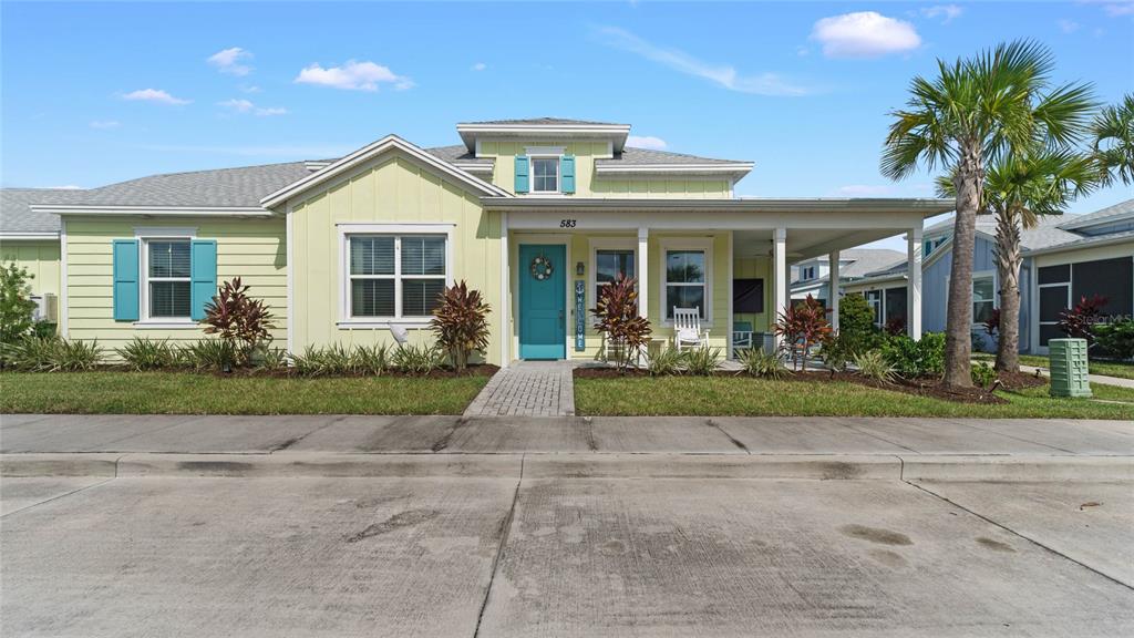 front view of house with a yard