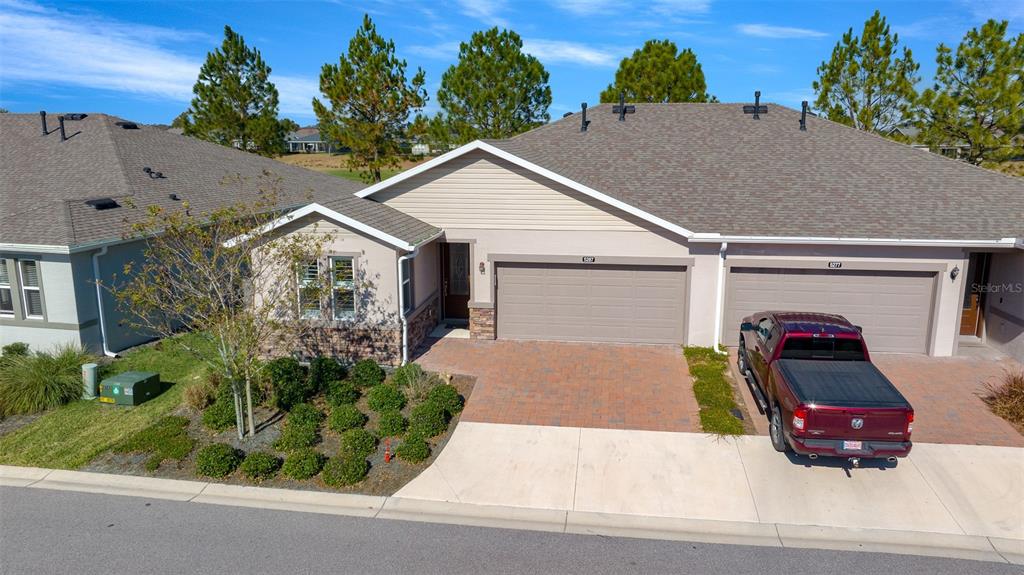 a house view with a outdoor space