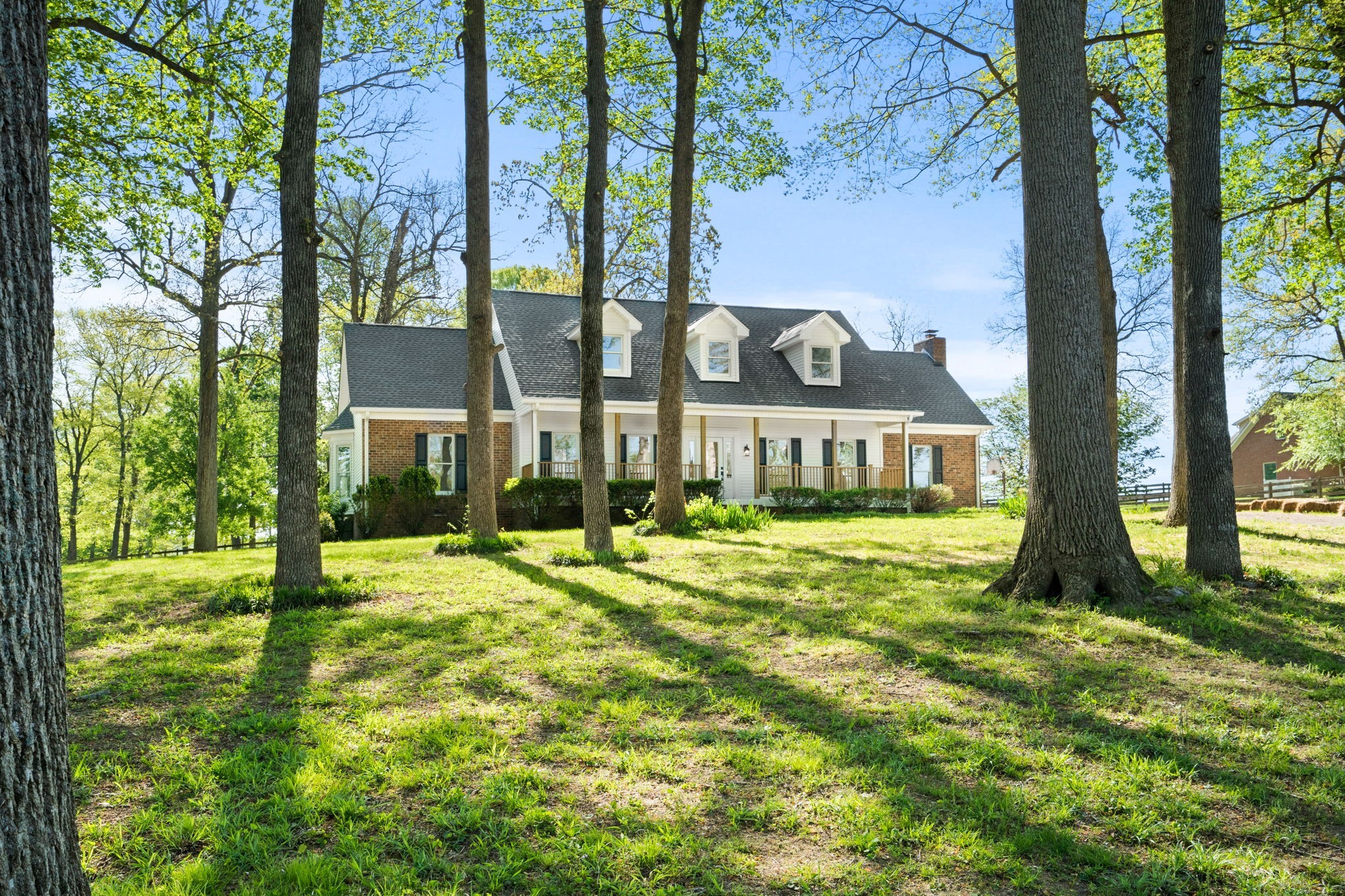 a house view with a garden space