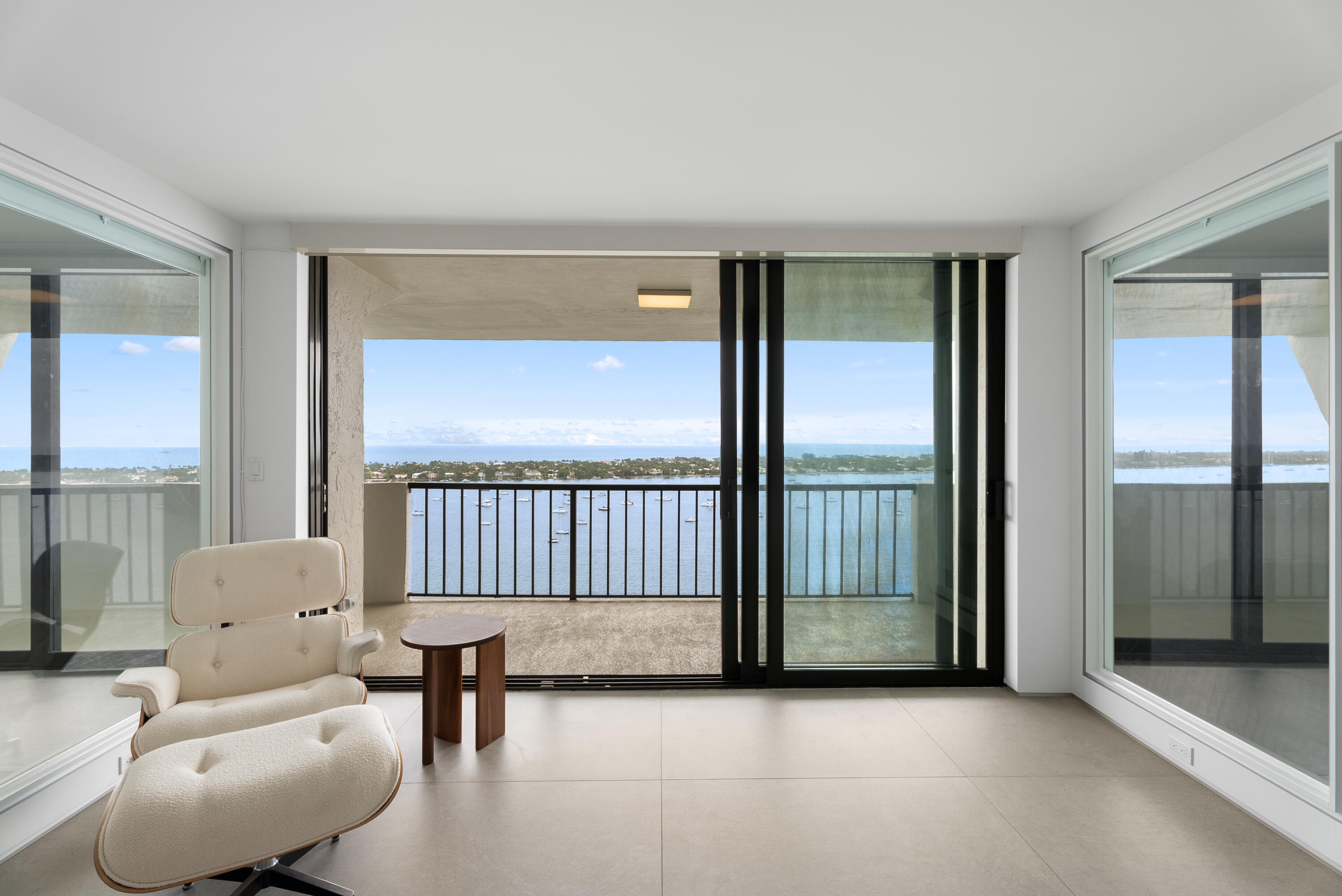 a view of livingroom with furniture and windows