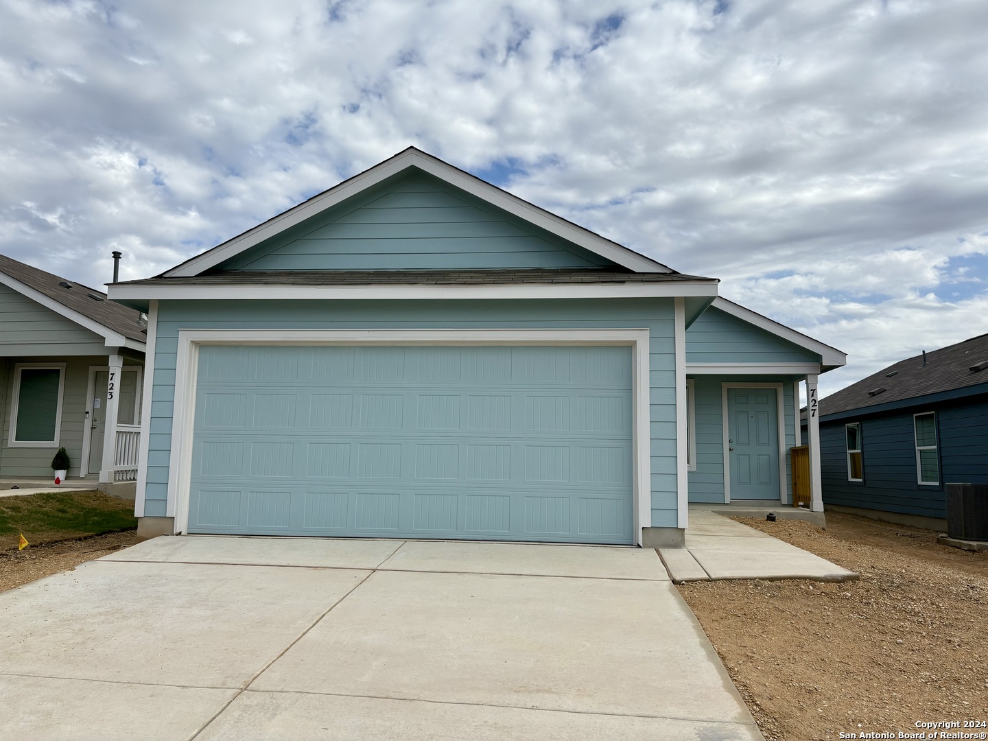 a front view of house