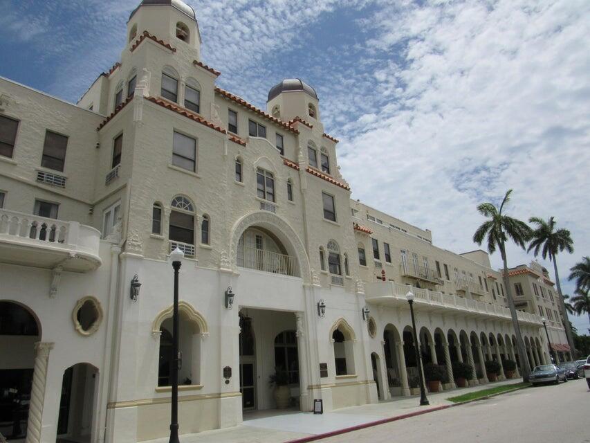 a front view of a large building