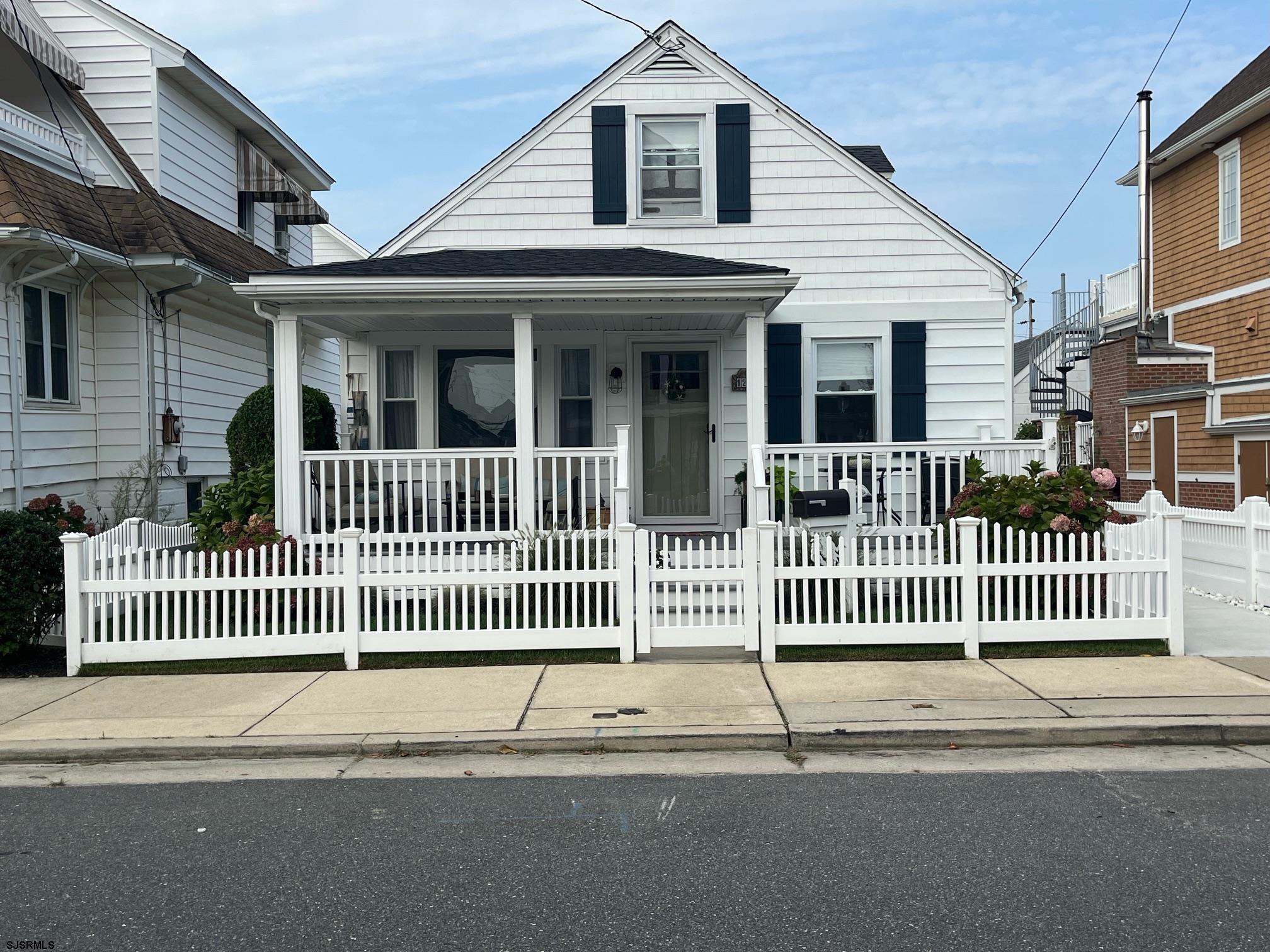 a front view of a house