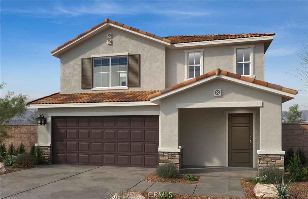 a front view of a house