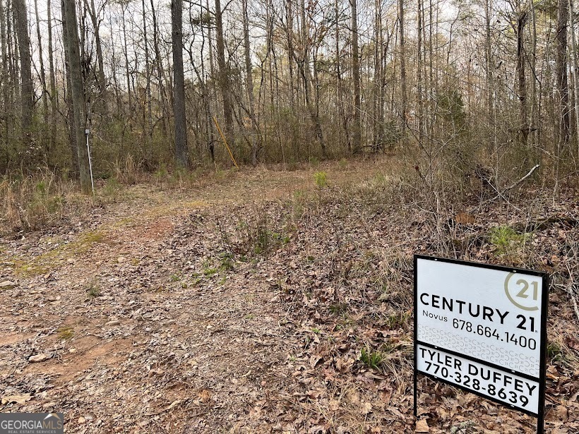 a view of outdoor space with sign board