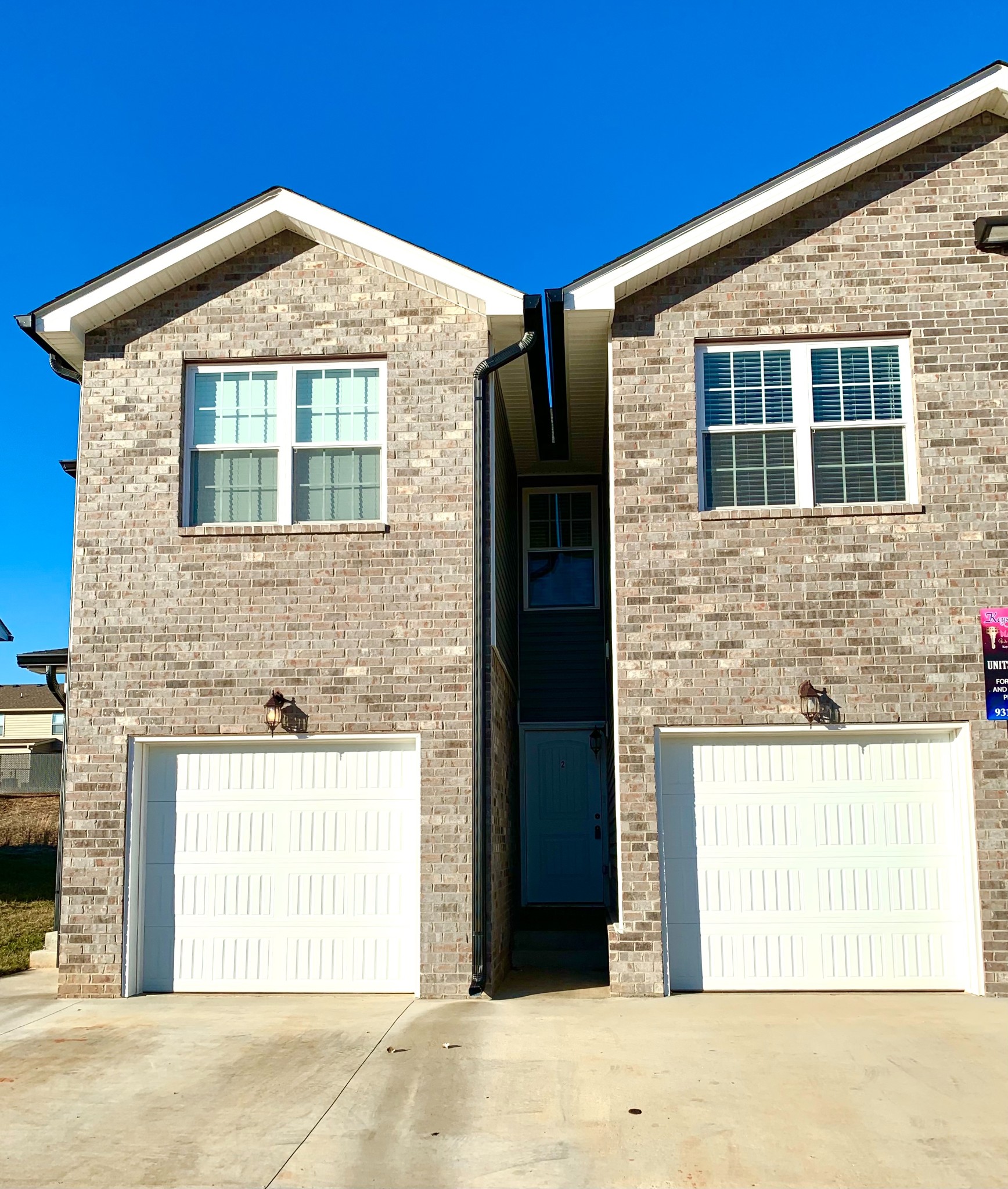 a front view of a house