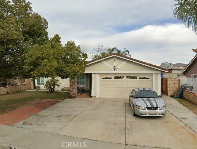 a car parked in front of house