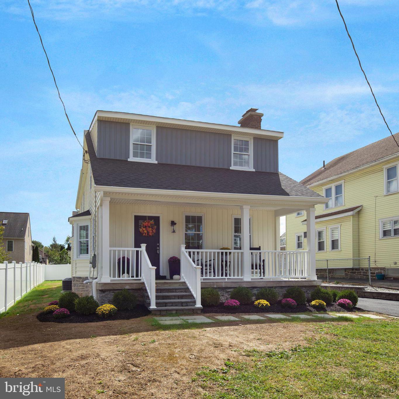 a view of front a house with a patio