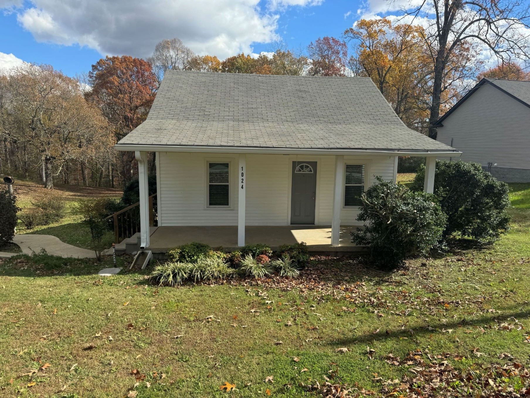 front view of house with a yard