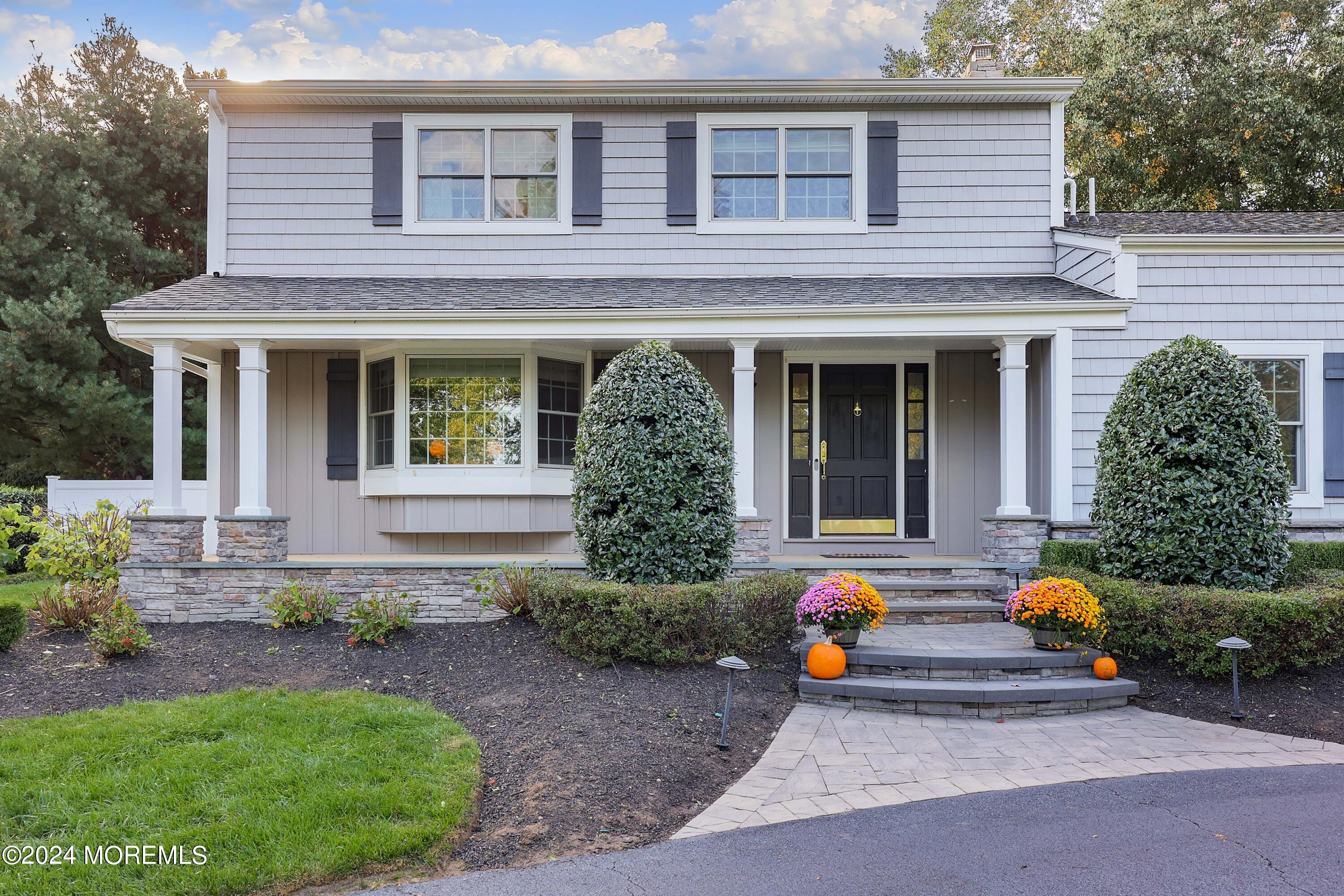 a view of a house with patio