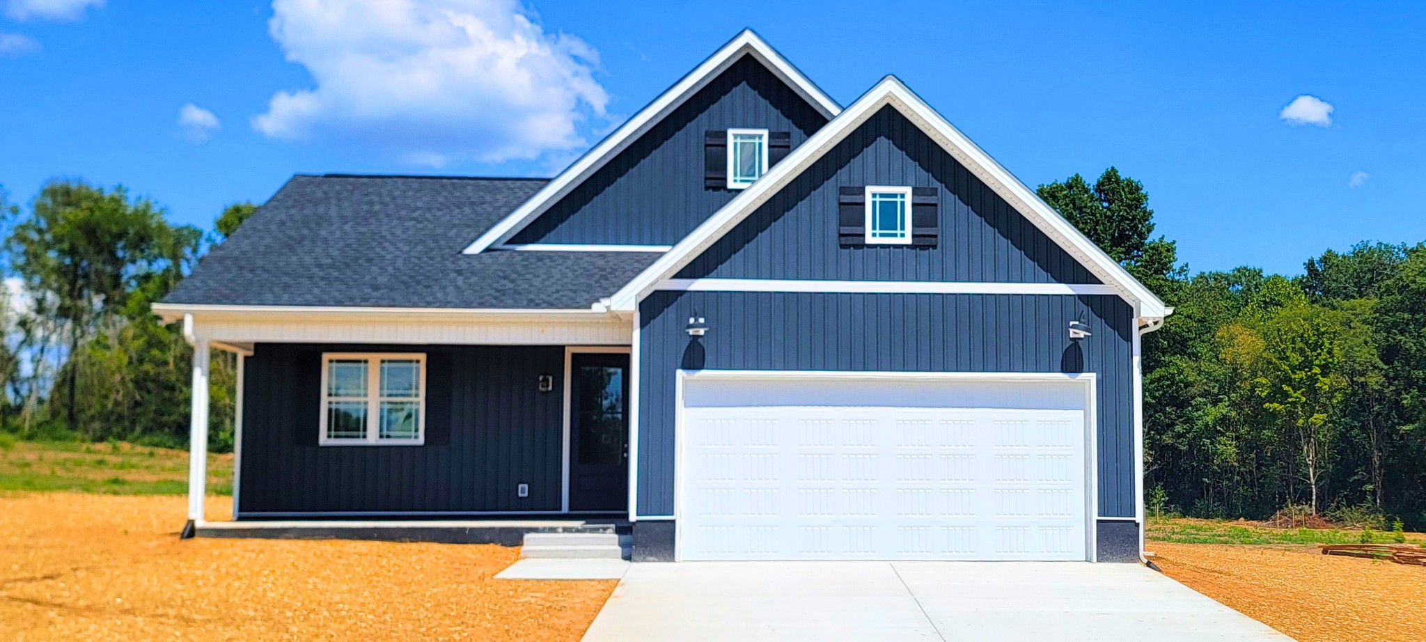 a front view of house with yard