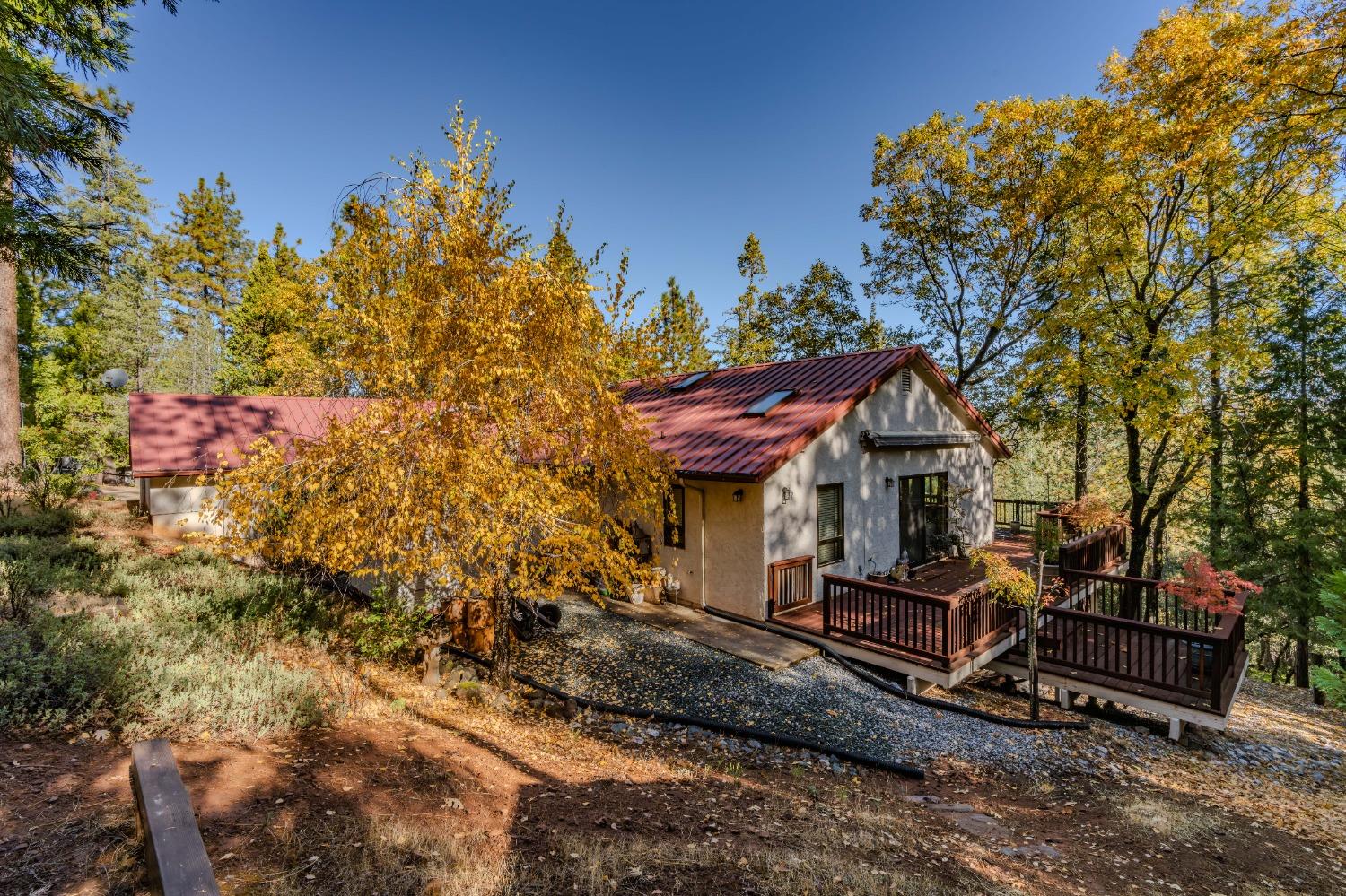 a small house with a outdoor space