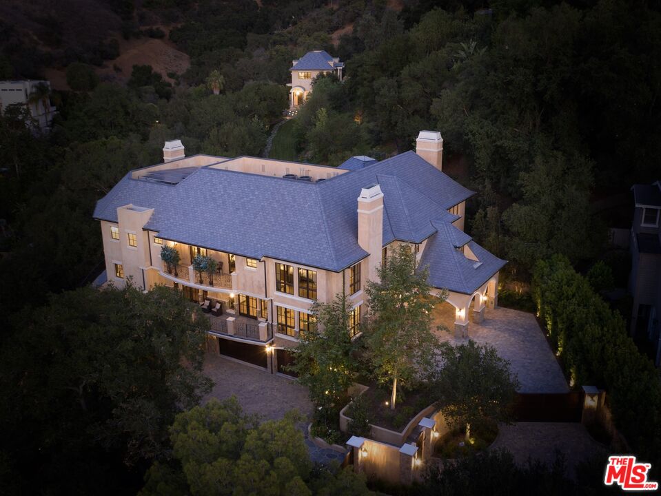 a aerial view of a house