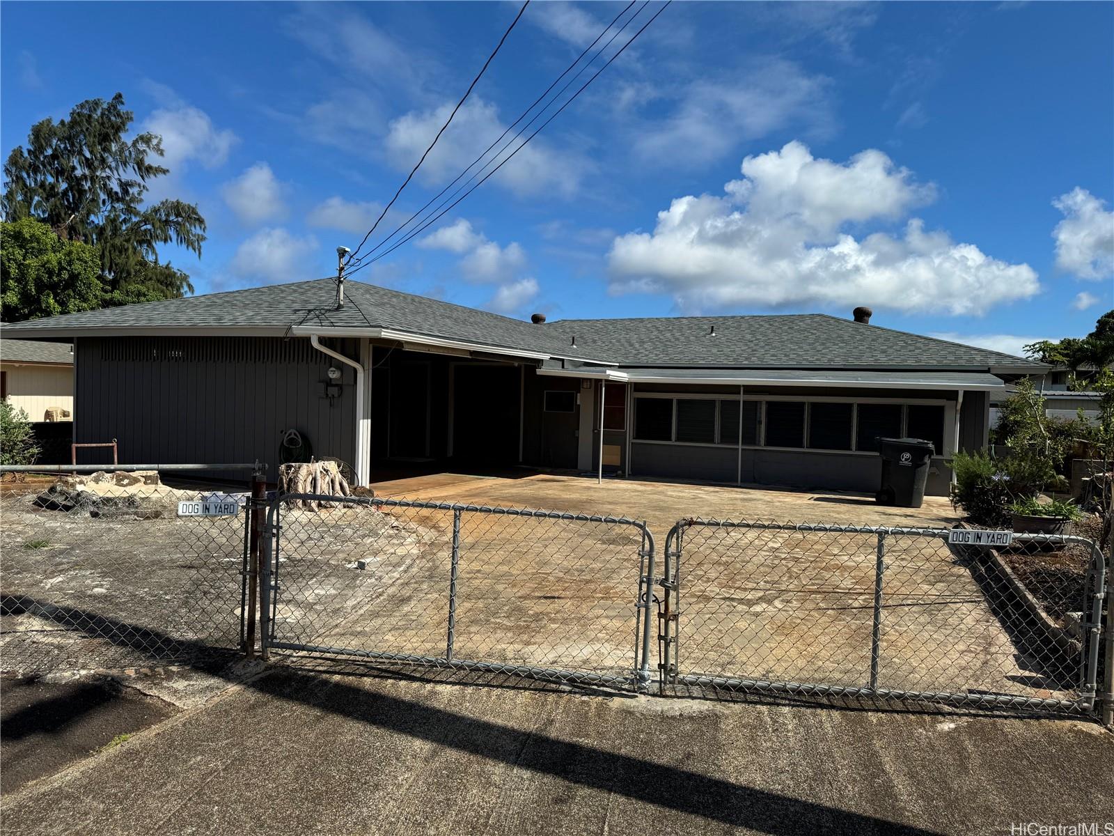 a view of a house with a patio