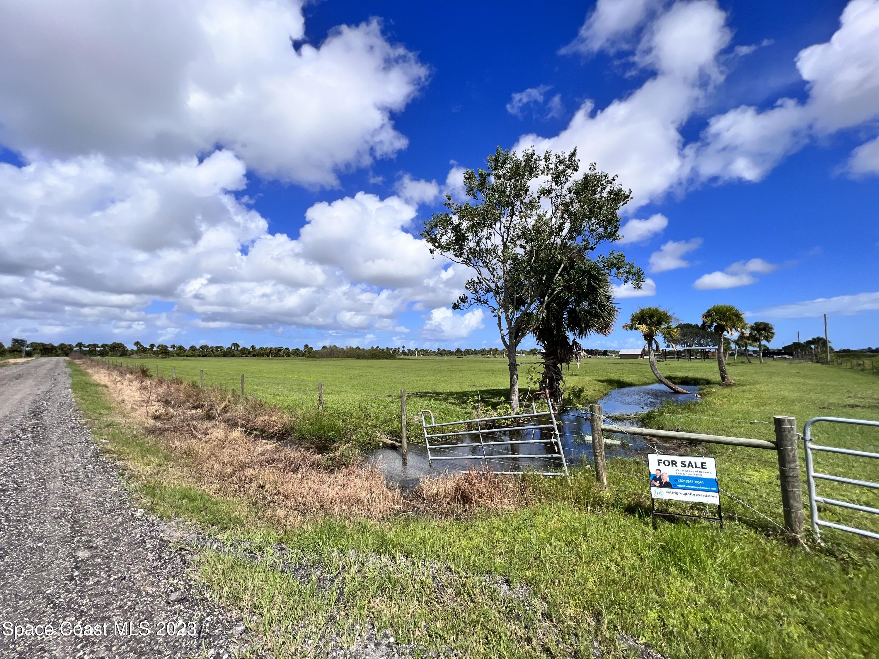 a view of a lake with a yard