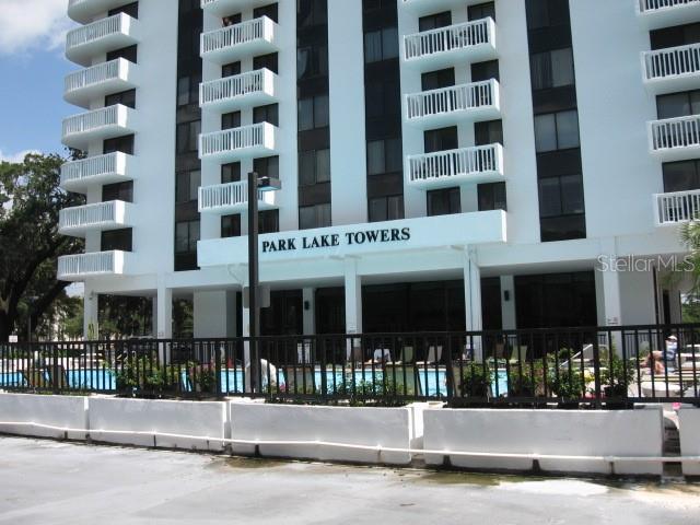 a view of building with a street