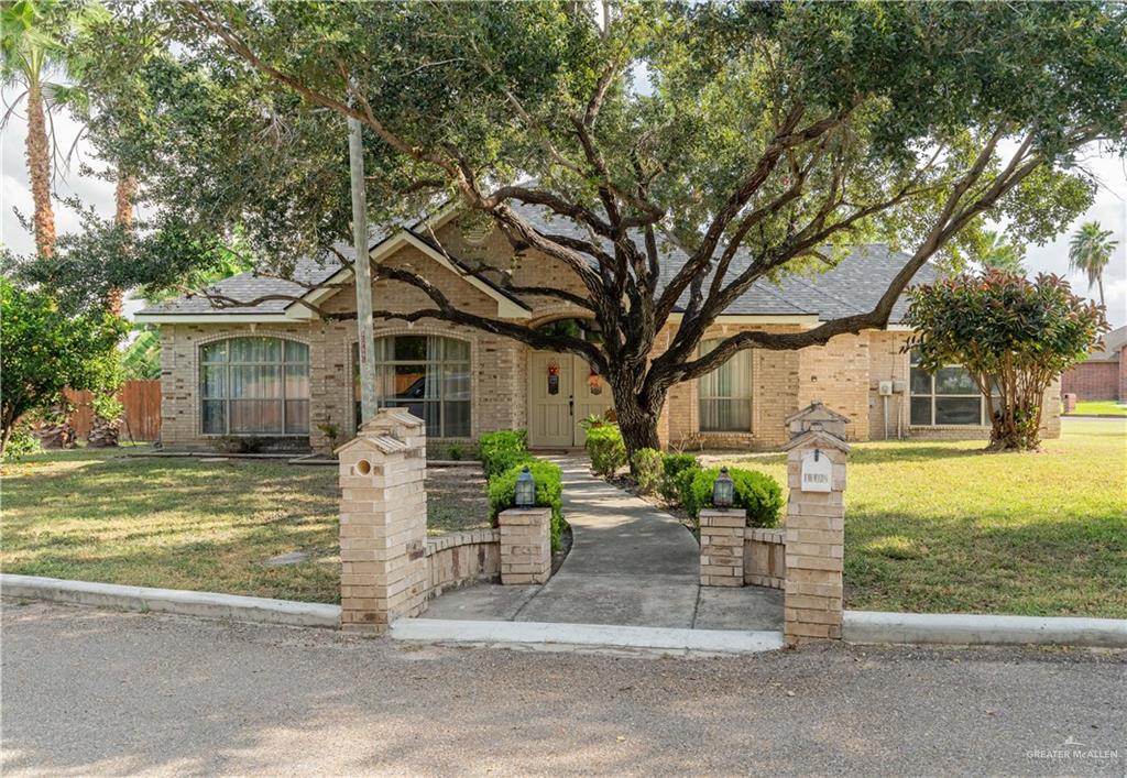 a view of a house with a patio