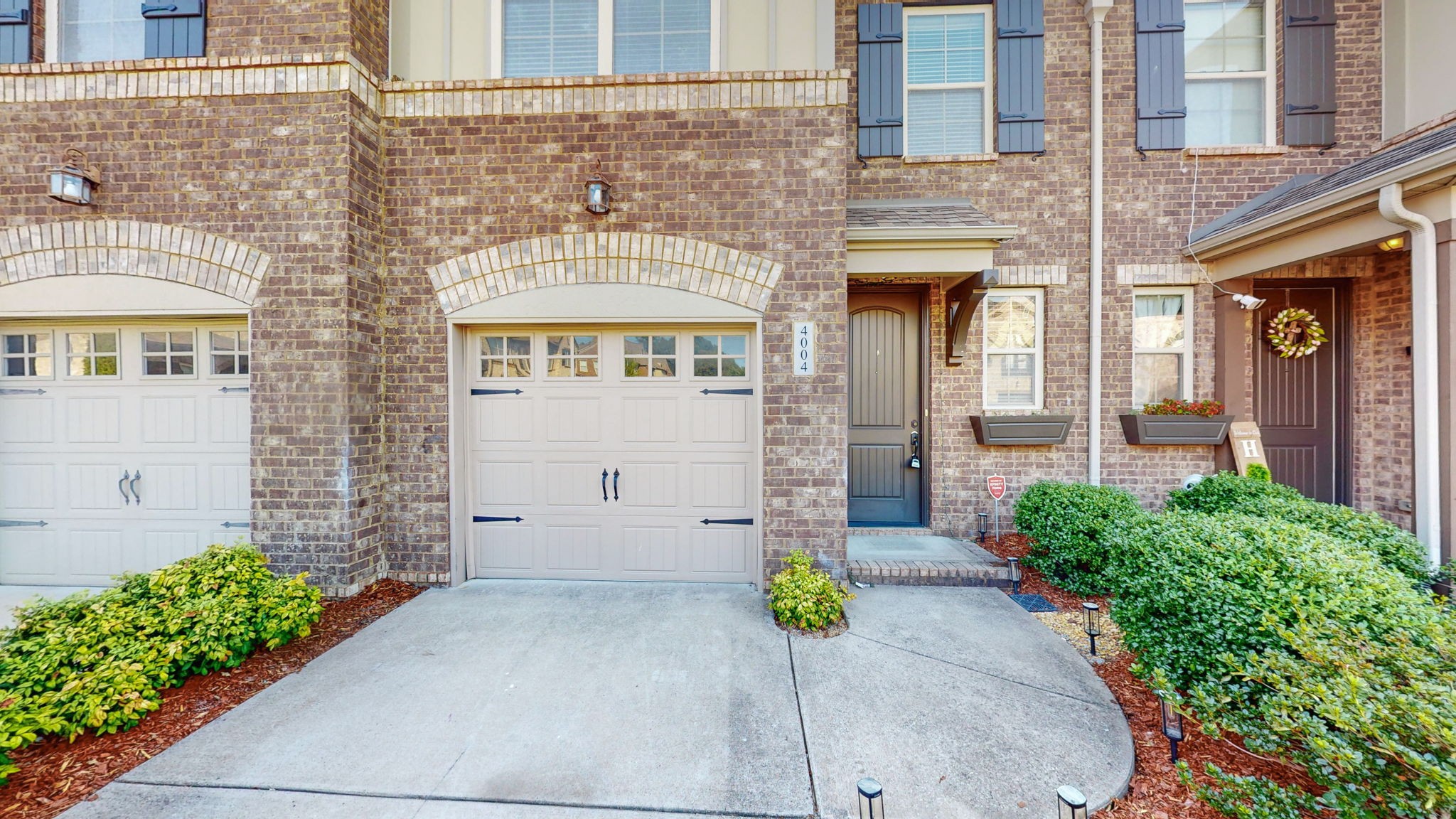 a front view of a house