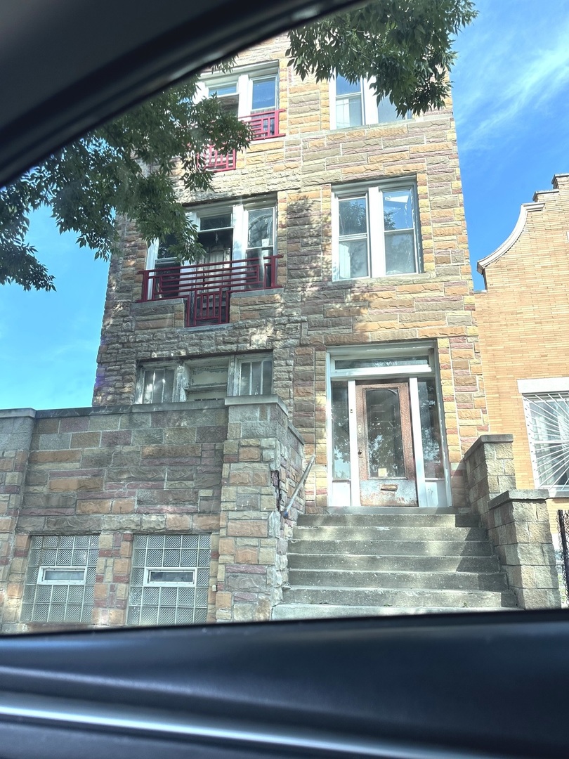 a view of a house that has a window