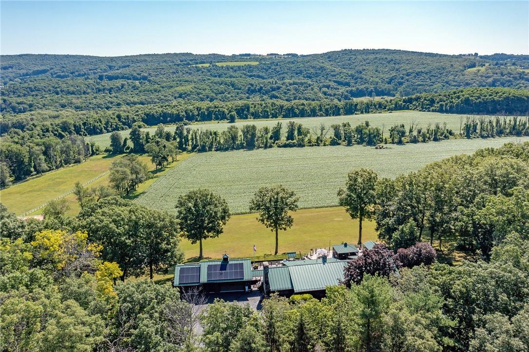 Drone / aerial view featuring a rural view