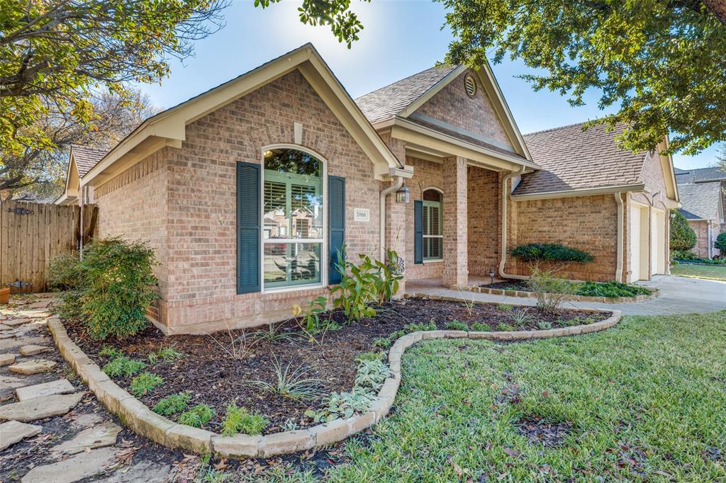 front view of a house with yard