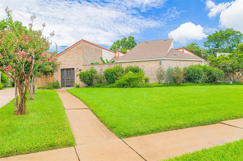 a view of yard with green space