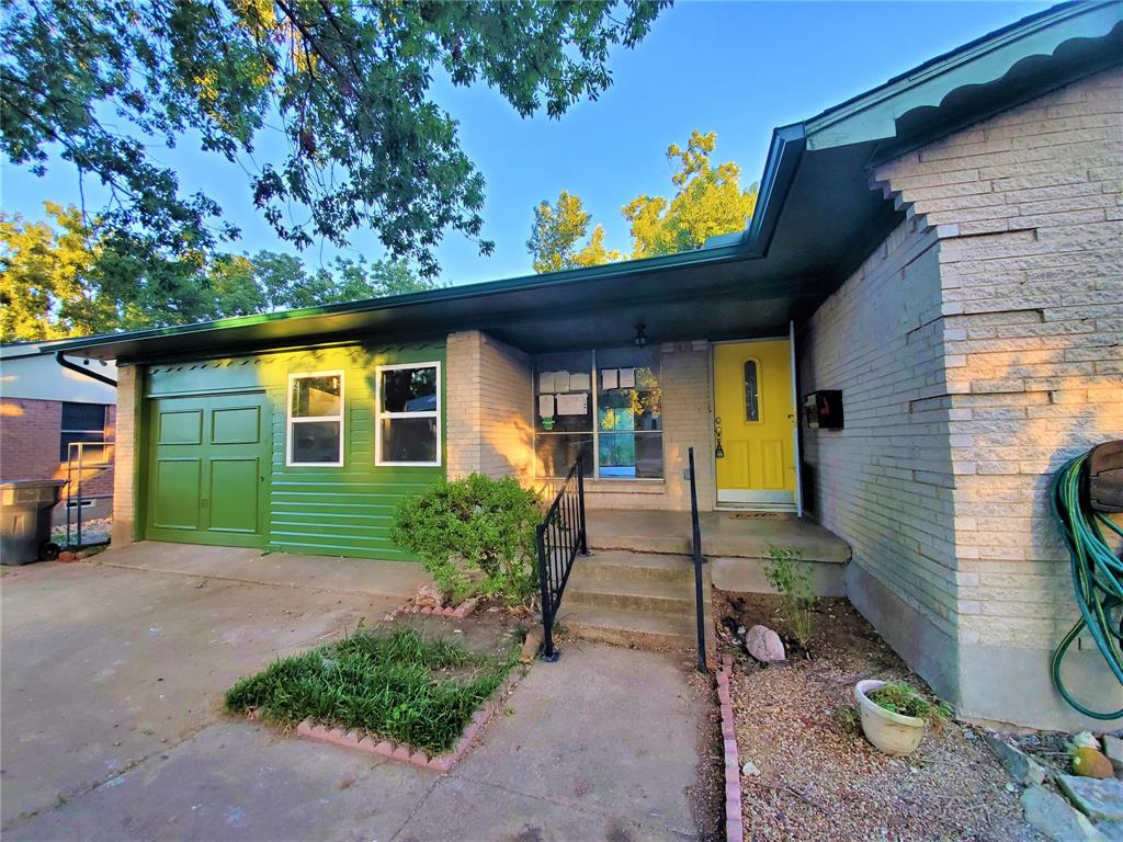 a view of a house with a patio