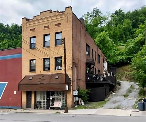 a view of a house with a balcony