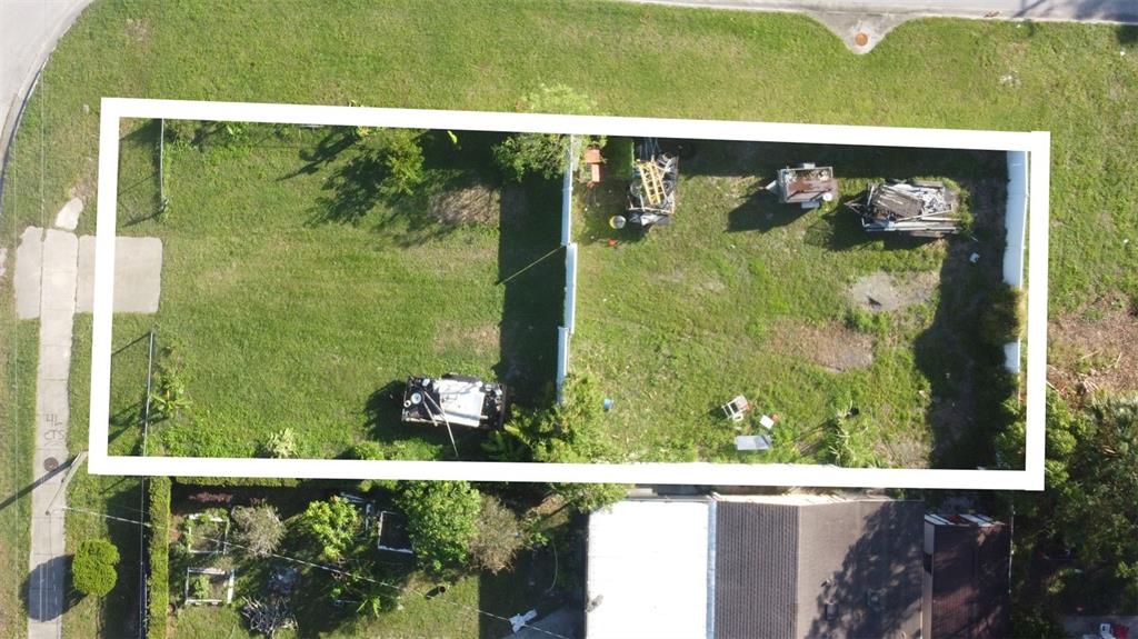 a view of a garden from a balcony