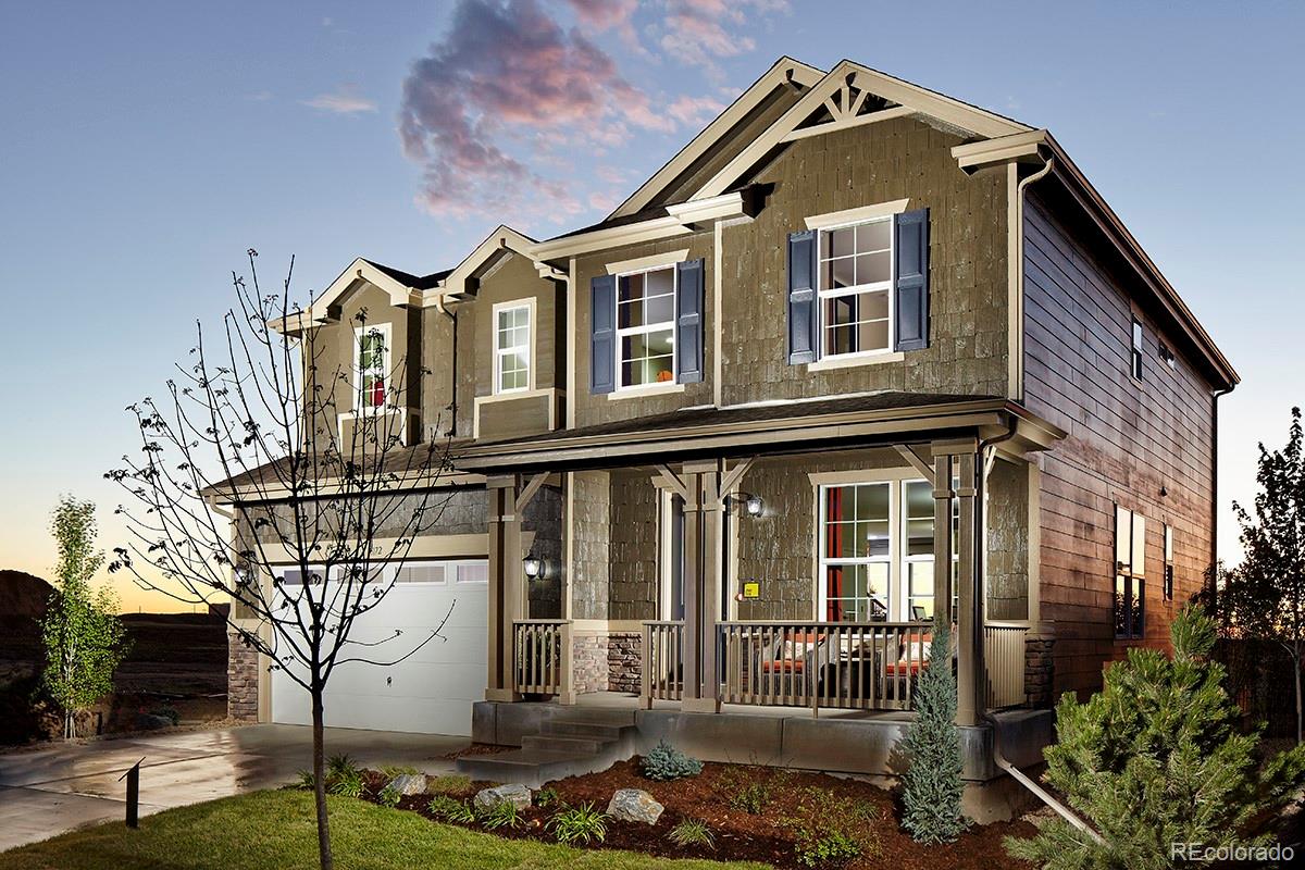 a front view of a house with a porch