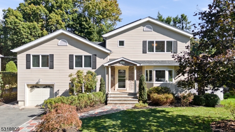 a view of a yard in front of house