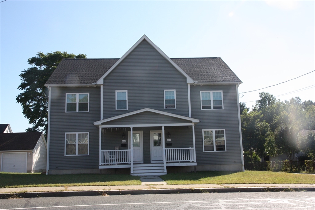 a front view of a house