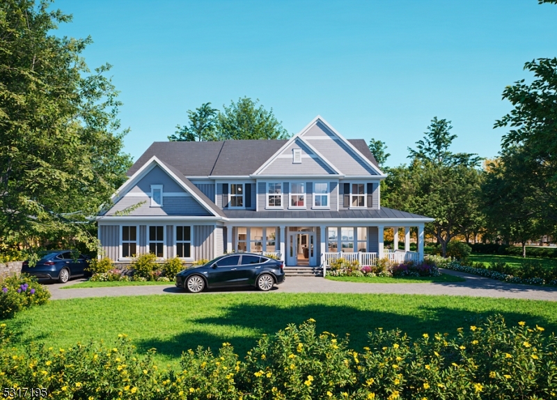 a view of a yard in front of house