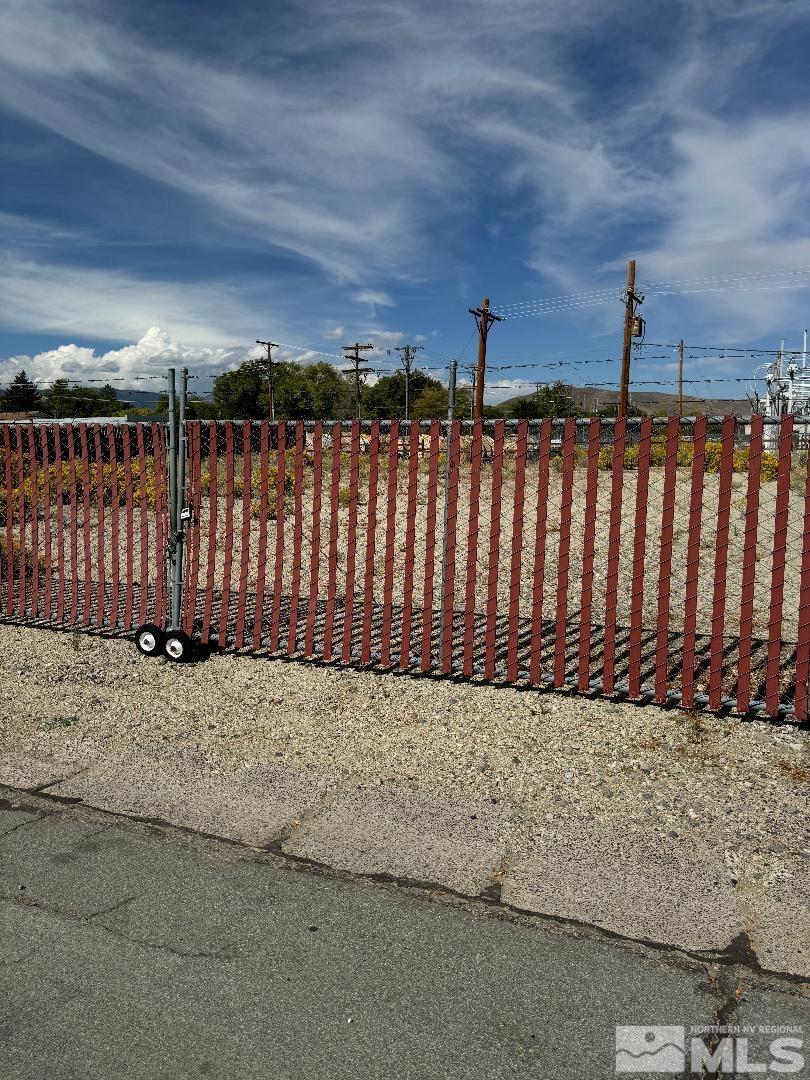 a view of wooden fence