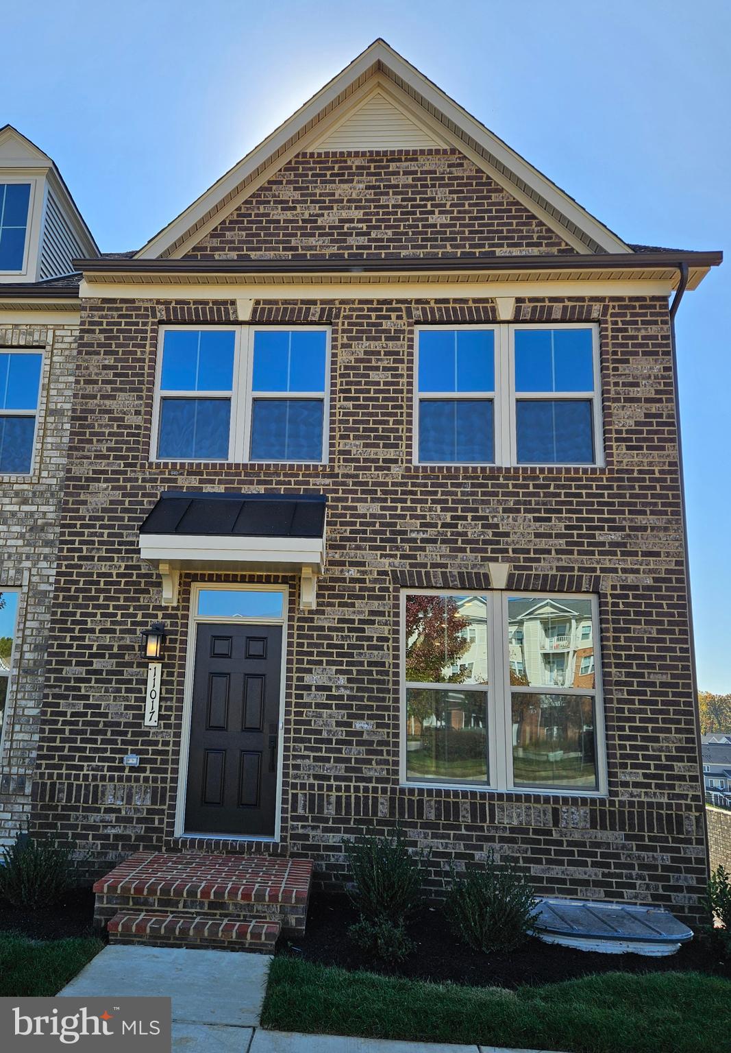 a front view of a house