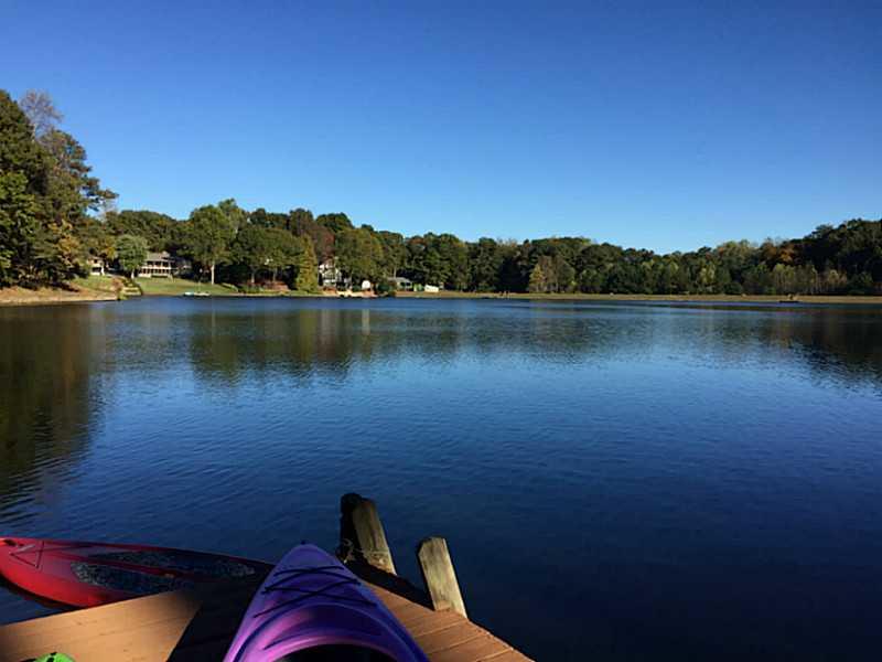 Back Yard. View from private dock.