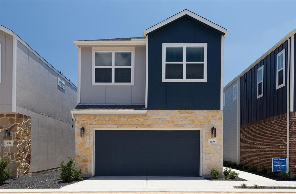 a front view of a house with windows