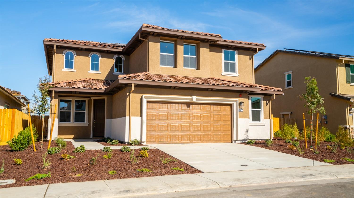 a front view of a house