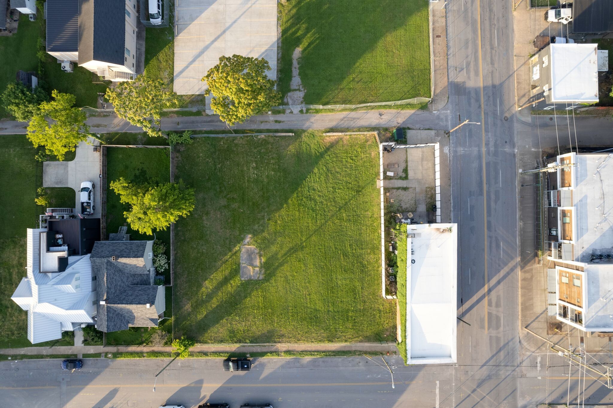 a bird view of a house