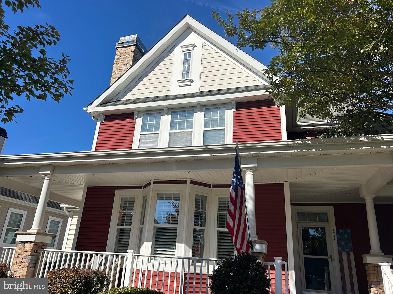 a front view of a house