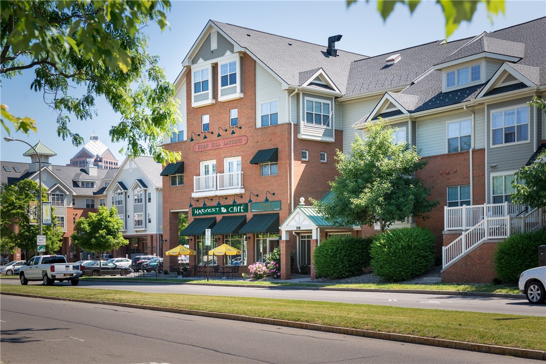 Exterior view of Corn Hill Landing from Exhange Bl