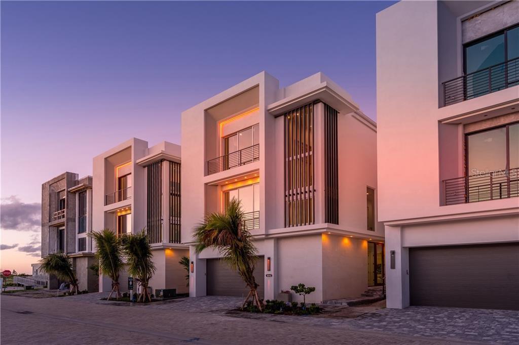 a street view along with building