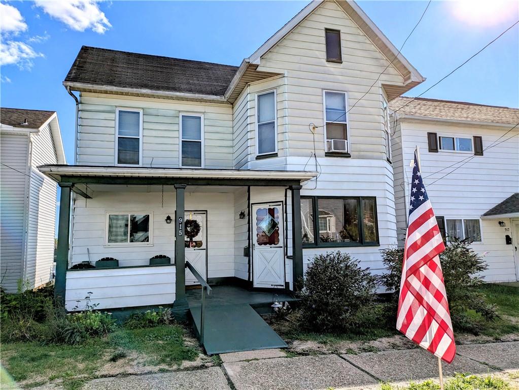 a front view of a house with entryway